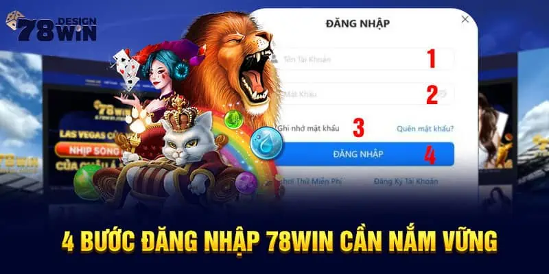 4 bước đăng nhập 78win cần nắm vững